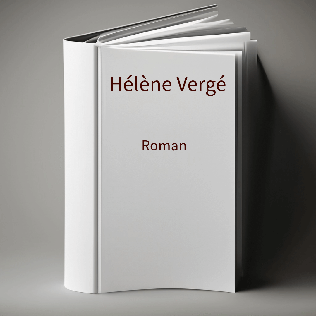 Mockup d'un roman à couverture blanche — prochain roman d'Hélène Vergé
